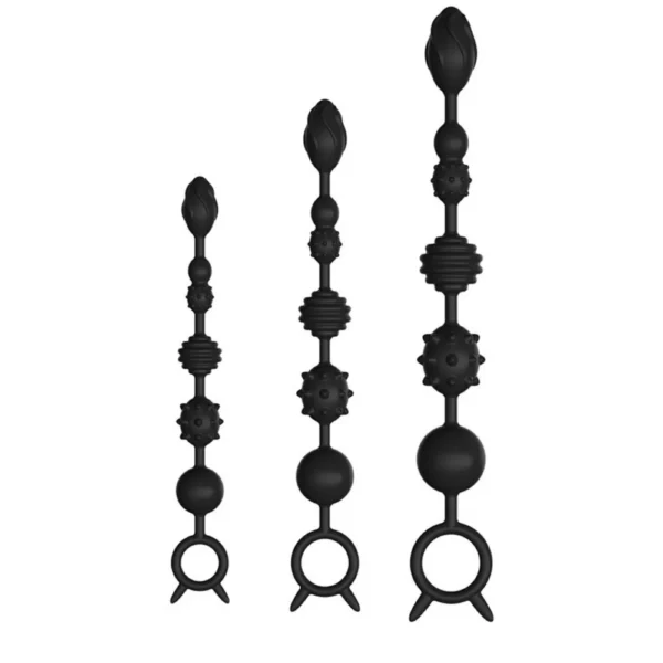 CHUỖI BI SILICON ĐA HOA VĂN C565 – SIZE M (41CM | BI 2.1–4.2CM)