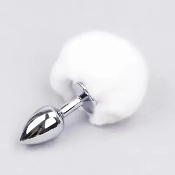 PLUG INOX TẠO HÌNH ĐUÔI THỎ - MÀU TRẮNG